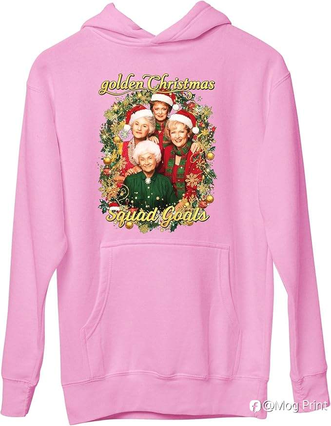 Golden Christmas Squad Hoodie – Celebrate Friendship This Christmas