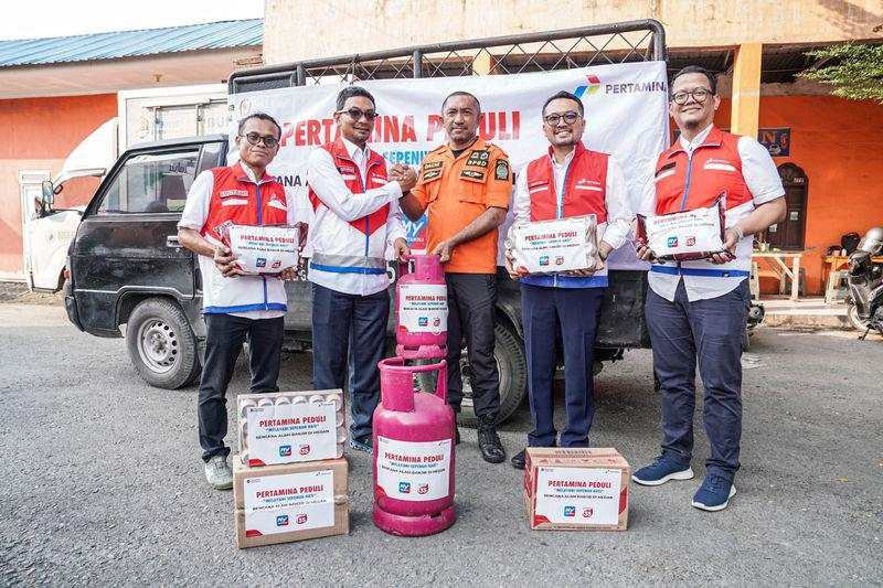 Dirut Pertamina Patra Niaga Cek Langsung Posko Penanggulangan Bencana Sumut