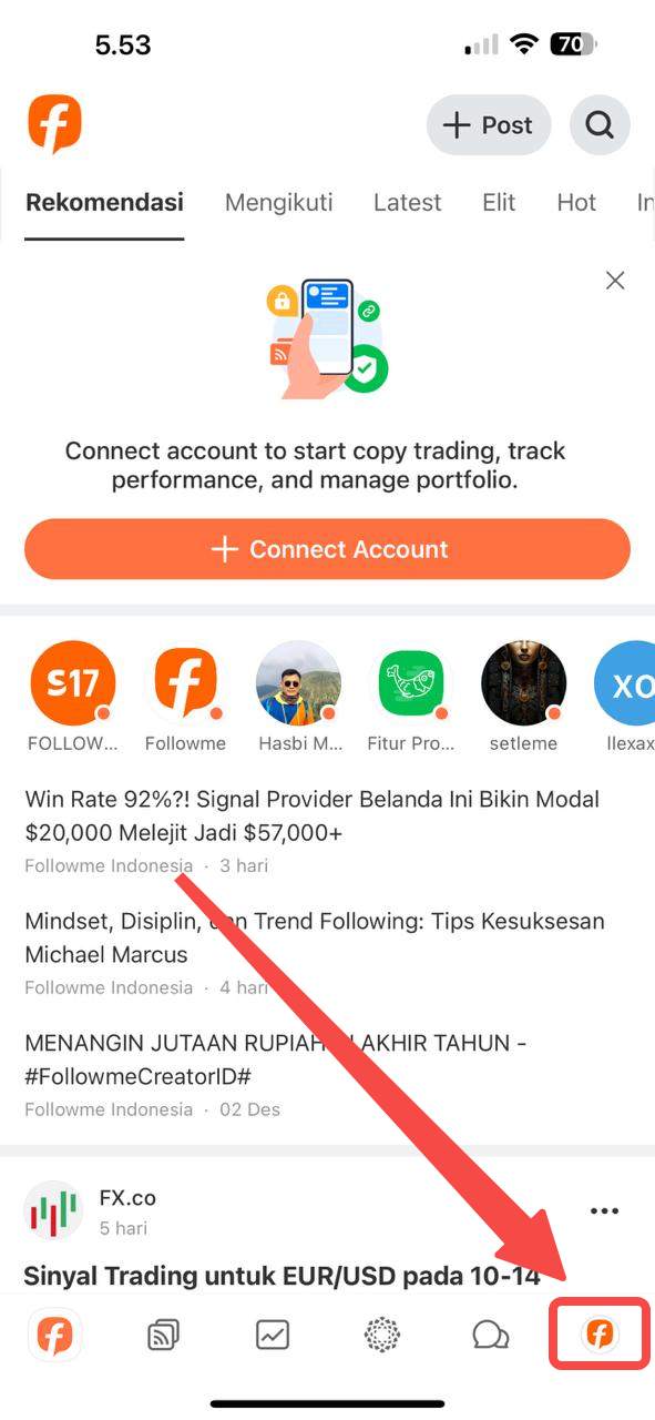 Hubungkan Akun = FREE 50 Points! 