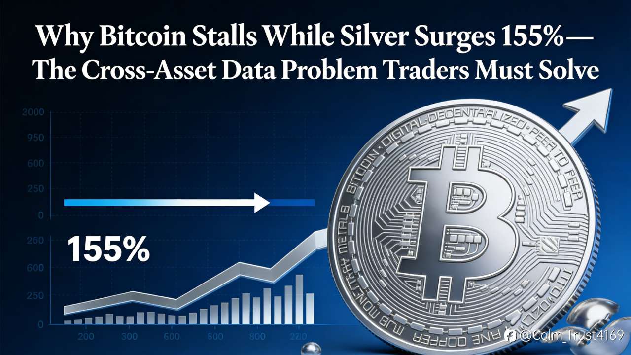Why Bitcoin Stalls While Silver Surges 155% - The Cross-Asset Data Problem Traders Must Solve