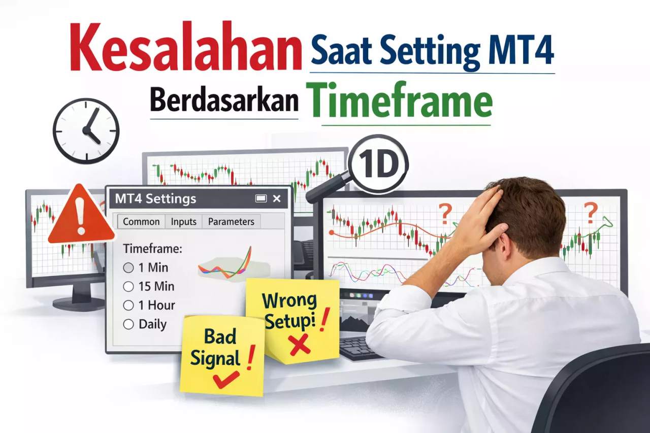CARA SETTING MT4 BERDASARKAN TIMEFRAME, BIAR TIDAK SALAH BACA TREND!