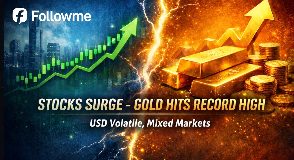 Markets Mixed: Asia Rallies as Gold Hits New Record High