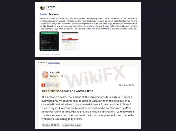 WNI Kena Tipu Lagi! Review InstaForex & Jebakan No Deposit Bonus (NDB)