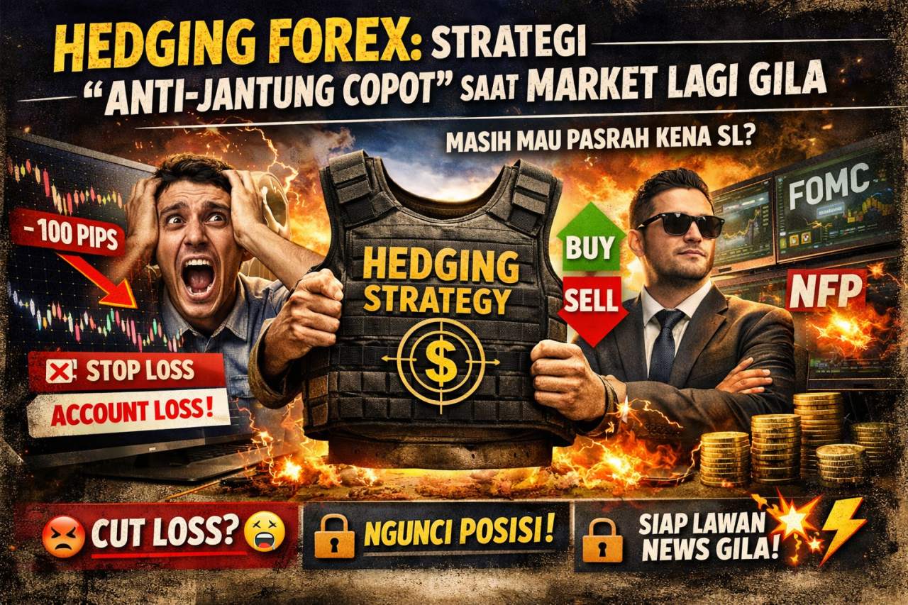Hedging Forex: Strategi Anti-Jantung Copot Saat Market Lagi Gila, Masih Mau Pasrah Kena SL?