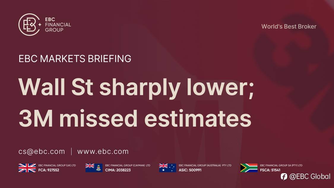 ​EBC Markets Briefing | Wall St sharply lower; 3M missed estimates