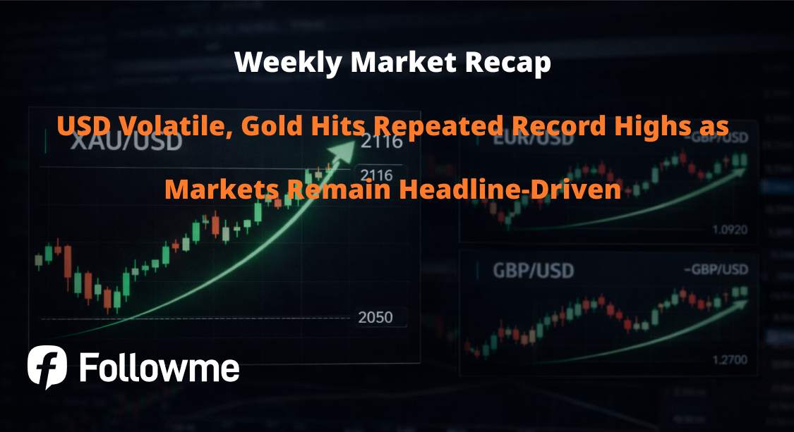USD Volatile, Gold Hits Repeated Record Highs as Markets Remain Headline-Driven