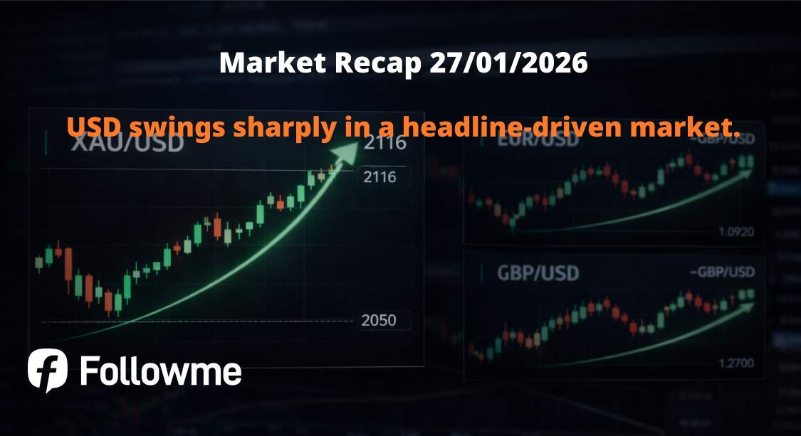 USD Swings Sharply as Forex Remains Headline Driven