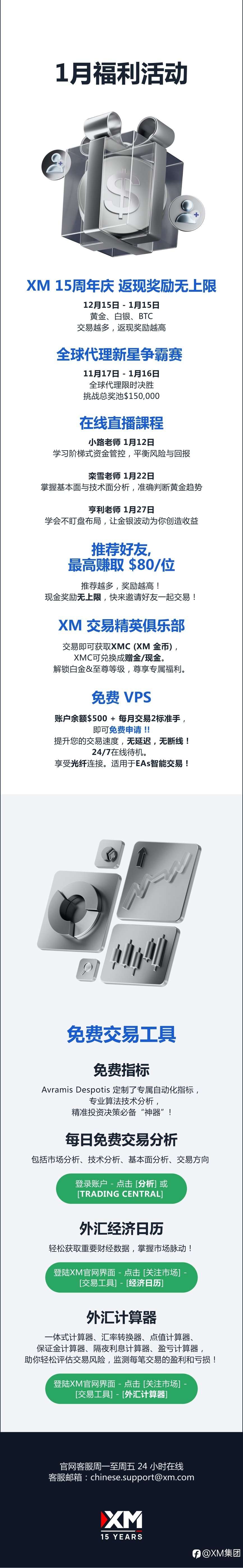 查收提醒 — XM 1月福利活动集锦!