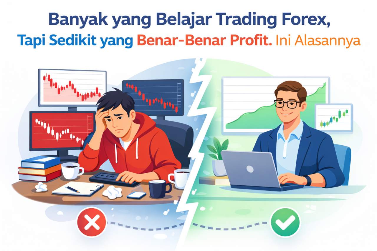 Banyak yang Belajar Trading Forex, Tapi Sedikit yang Benar-Benar Profit. Ini Alasannya