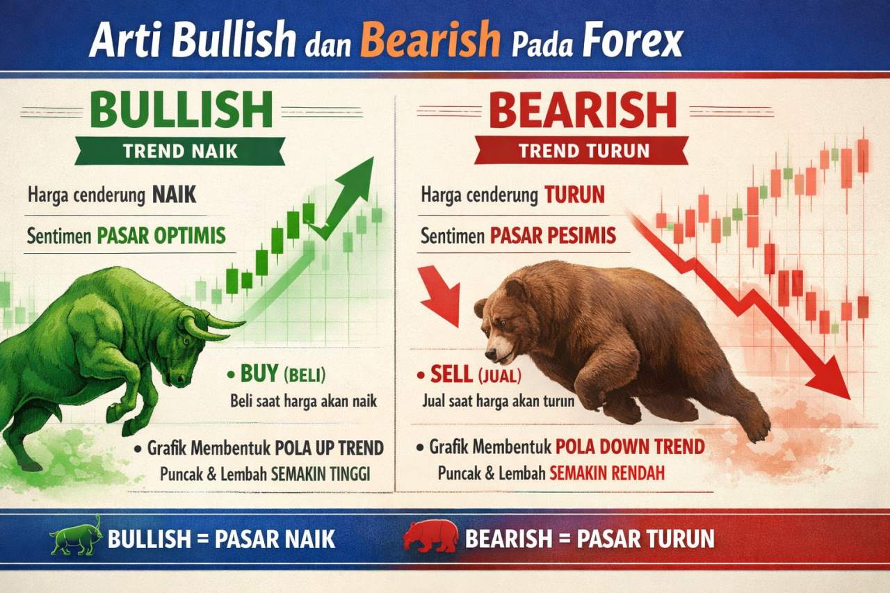 Arti Bullish dan Bearish Pada Forex: Rahasia Baca Arah Market Biar Nggak Kena Slaughter Big Boys