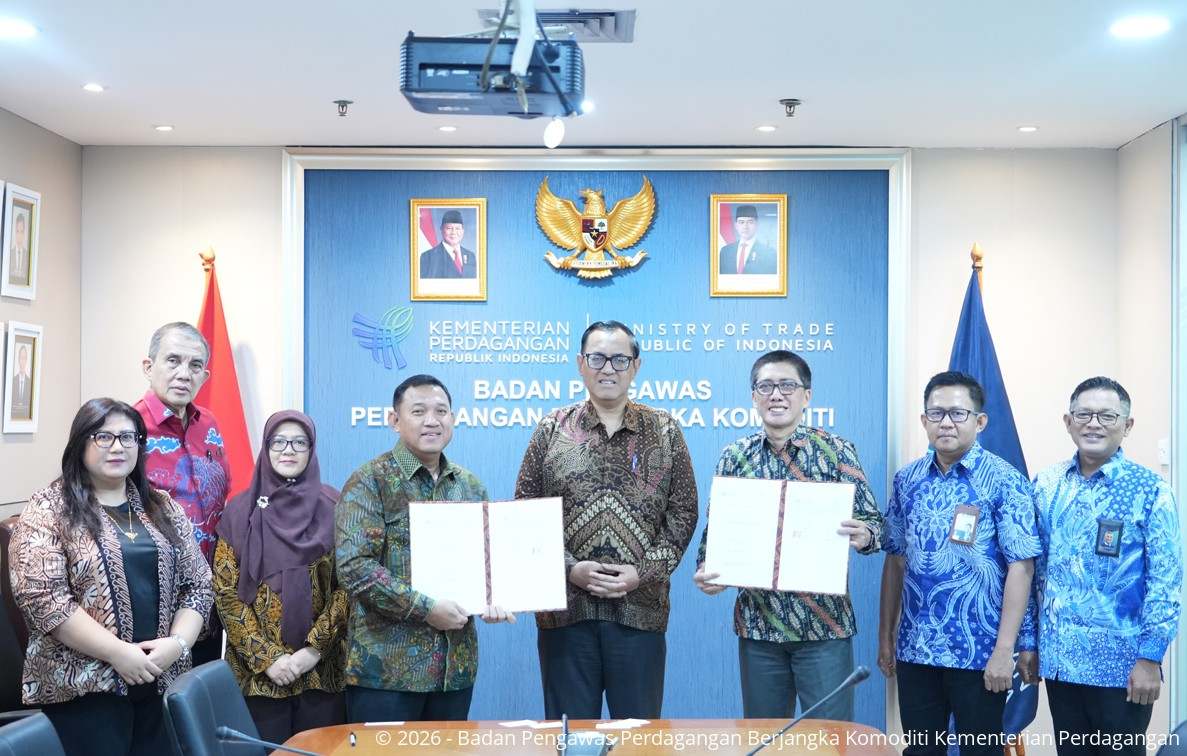 Perkuat Akses Pembiayaan SSRG, Bappebti Teken PKP SSRG dengan PT Bank Pembangunan Daerah Kalimantan Selatan (PERSERODA)