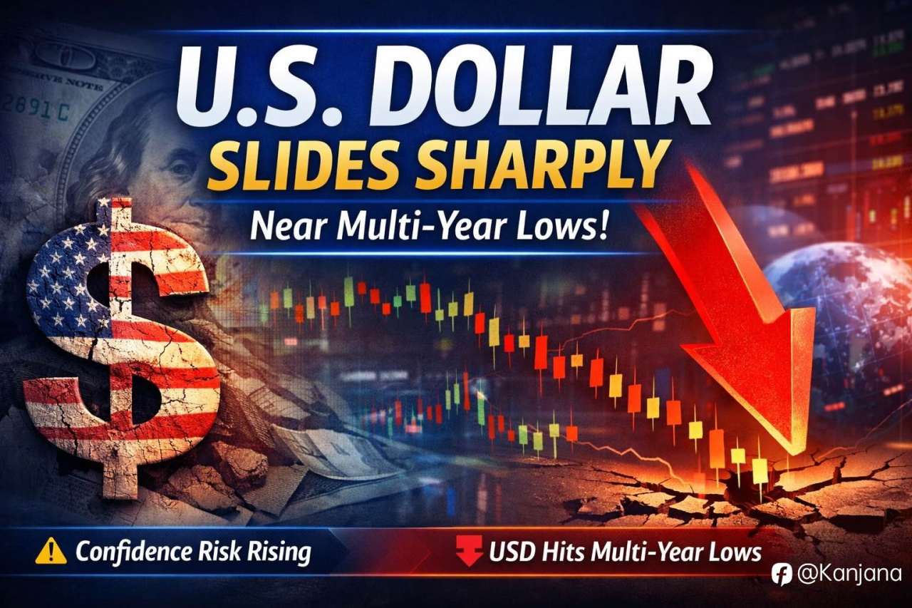 U.S. Dollar Slides Sharply Near Multi Year Lows as Confidence Wavers