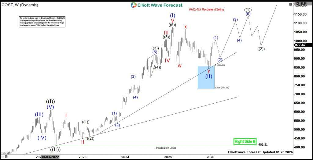Costco (COST) Bullish Setup: Rally Towards 1515 From Blue Box Area