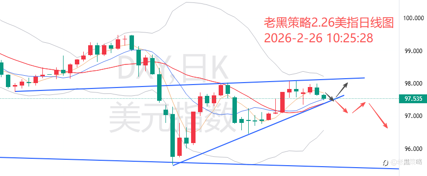 老黑策略：2.26外汇、黄金、原油分析策略