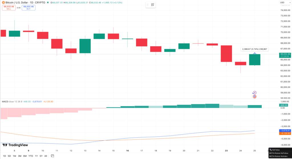 Harga Bitcoin (BTC) Tiba-Tiba Naik 3% Hari Ini, Apa Pemicunya?