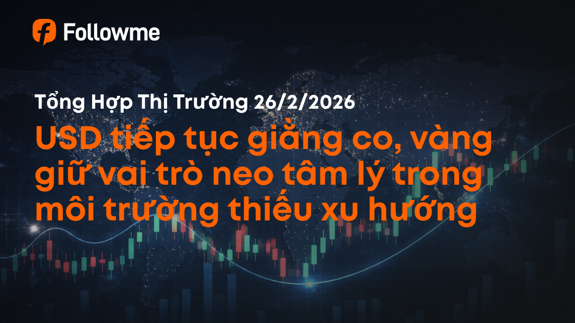 USD tiếp tục giằng co, vàng giữ vai trò neo tâm lý trong môi trường thiếu xu hướng