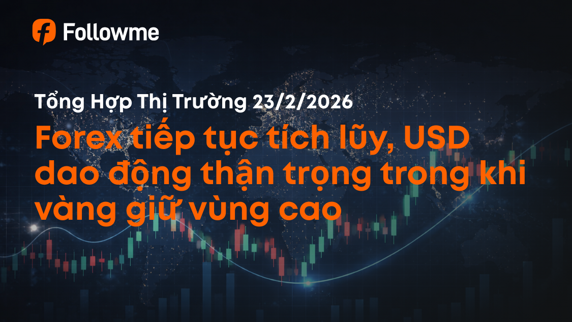 Forex tiếp tục tích lũy, USD dao động thận trọng trong khi vàng giữ vùng cao