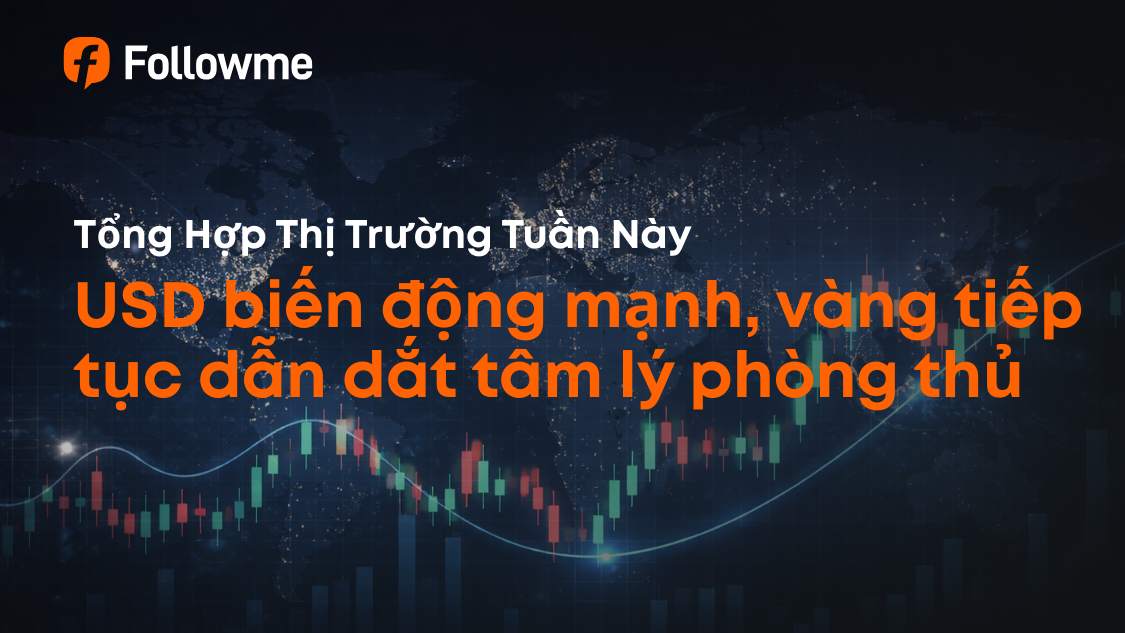 USD biến động mạnh, vàng tiếp tục dẫn dắt tâm lý phòng thủ
