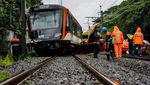 Penampakan Kereta Bandara Soekarno-Hatta Usai Tabrak Truk di Poris Tangerang