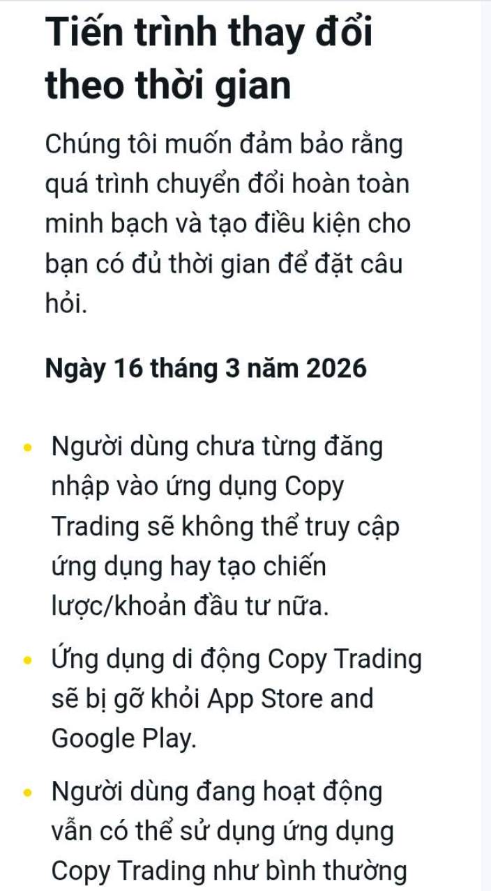 Exness to Phase Out Copy Trading Service in Vietnam Starting March 2026