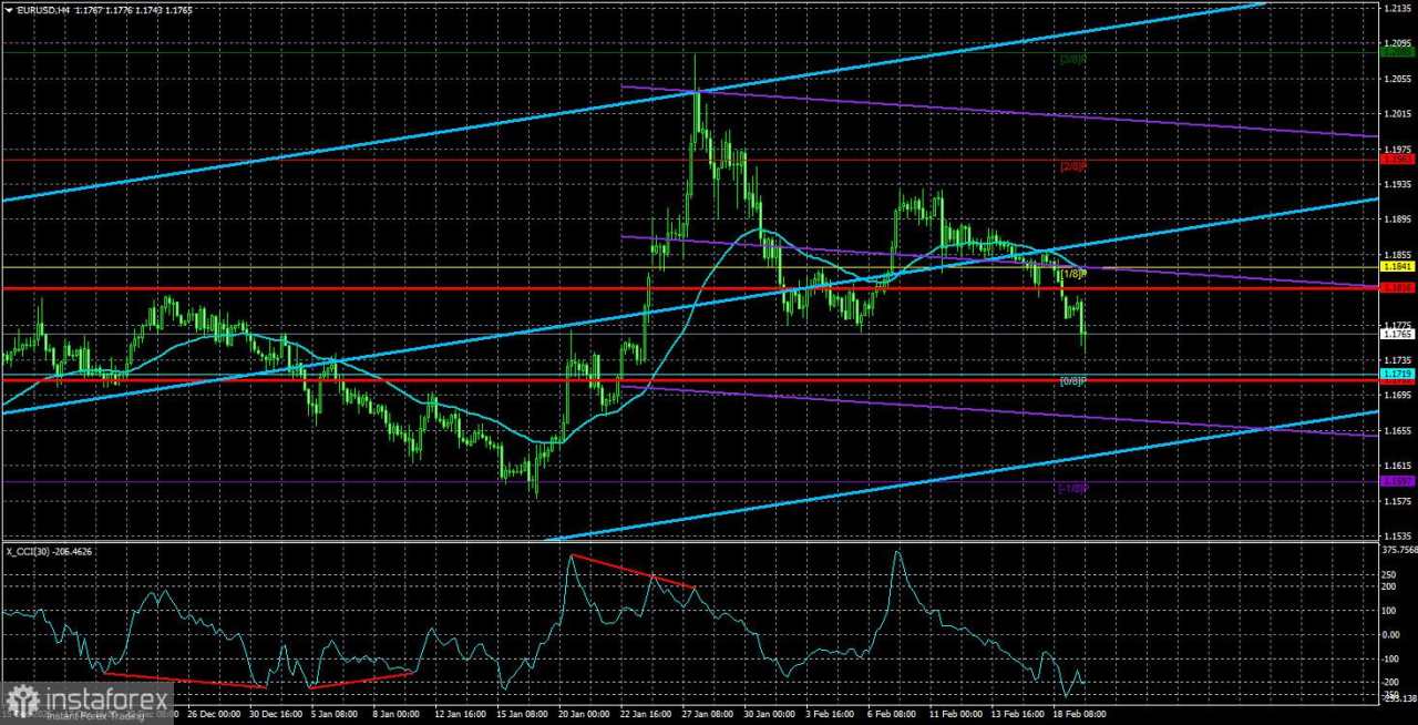 Ulasan EUR/USD. 20 Februari. Dolar Menguat. Adakah Penjelasannya?