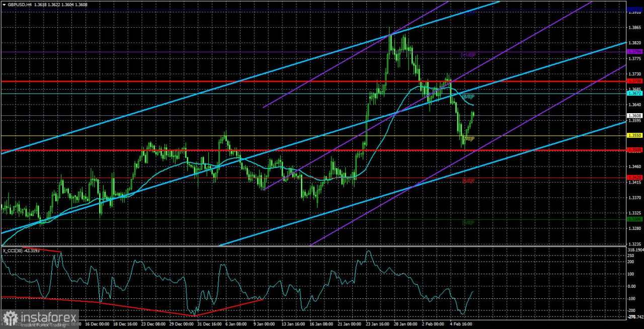 Gambaran Umum GBP/USD. 9 Februari. Pound Sterling Pulih dari Pukulan Bank of England