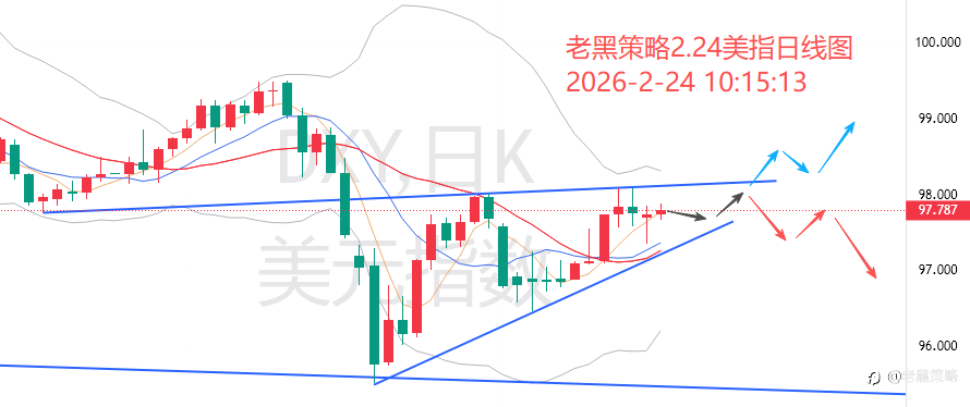 老黑策略：2.24外汇、黄金、原油分析策略
