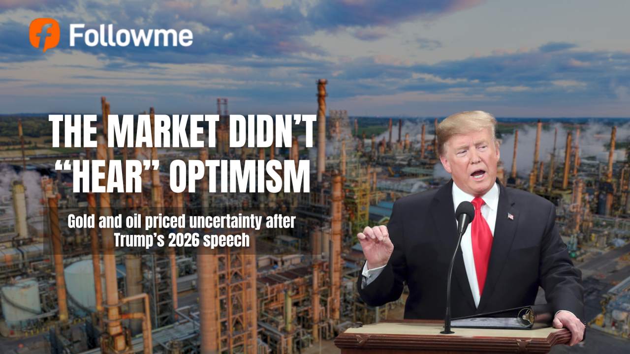 The Market Didn’t “Hear” Optimism: Gold and oil priced uncertainty after Trump’s 2026 speech