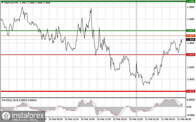GBP/USD: Kiat-kiat Trading Sederhana untuk Trader Pemula pada 11 Februari. Analisis Transaksi Forex Kemarin