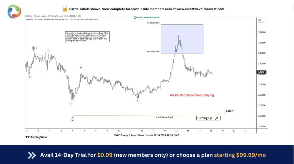 Elliott Wave Analysis - Doge Extends Bearish Cycle From Blue Box