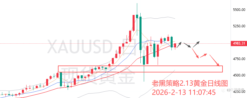 老黑策略:2.13外汇、黄金、原油分析策略