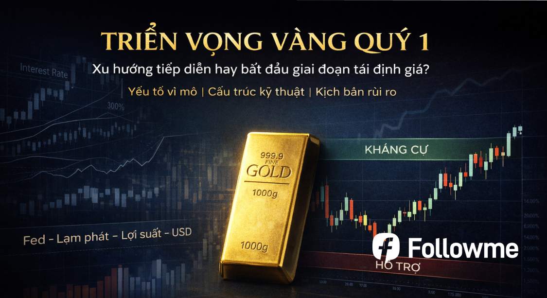 Nhận định Vàng Quý 1: Xu Hướng Tiếp Diễn Hay Bắt Đầu Giai Đoạn Tái Định Giá