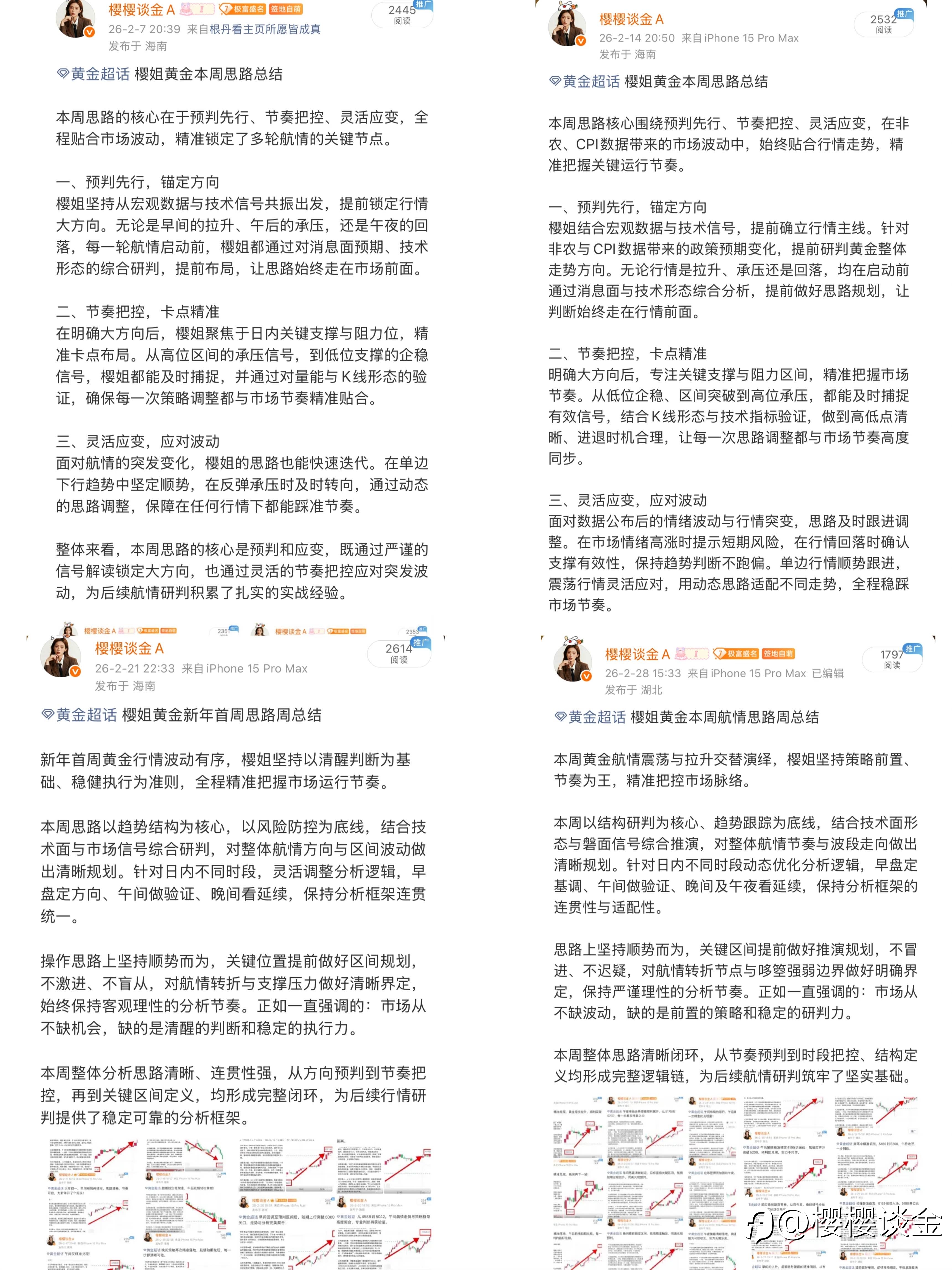 樱姐黄金本月思路周总结