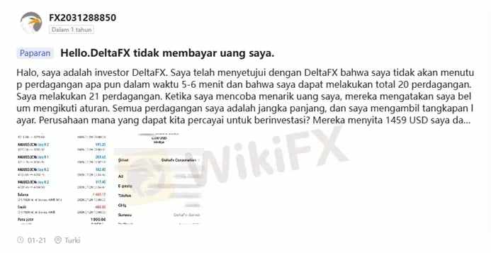 Waspada DeltaFX: Review Broker 2026 & Keluhan Pengguna