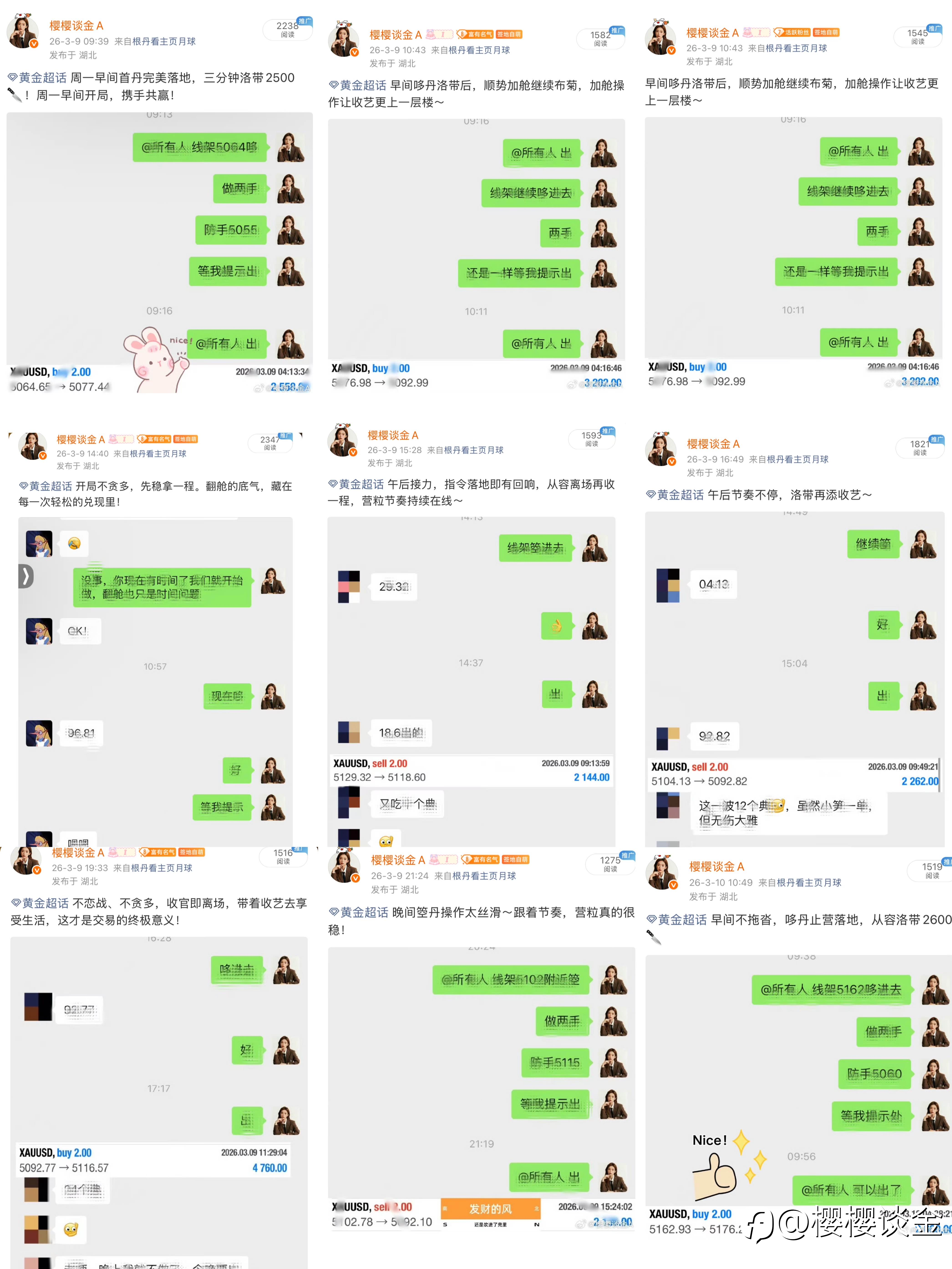 樱姐黄金本周交易周总结