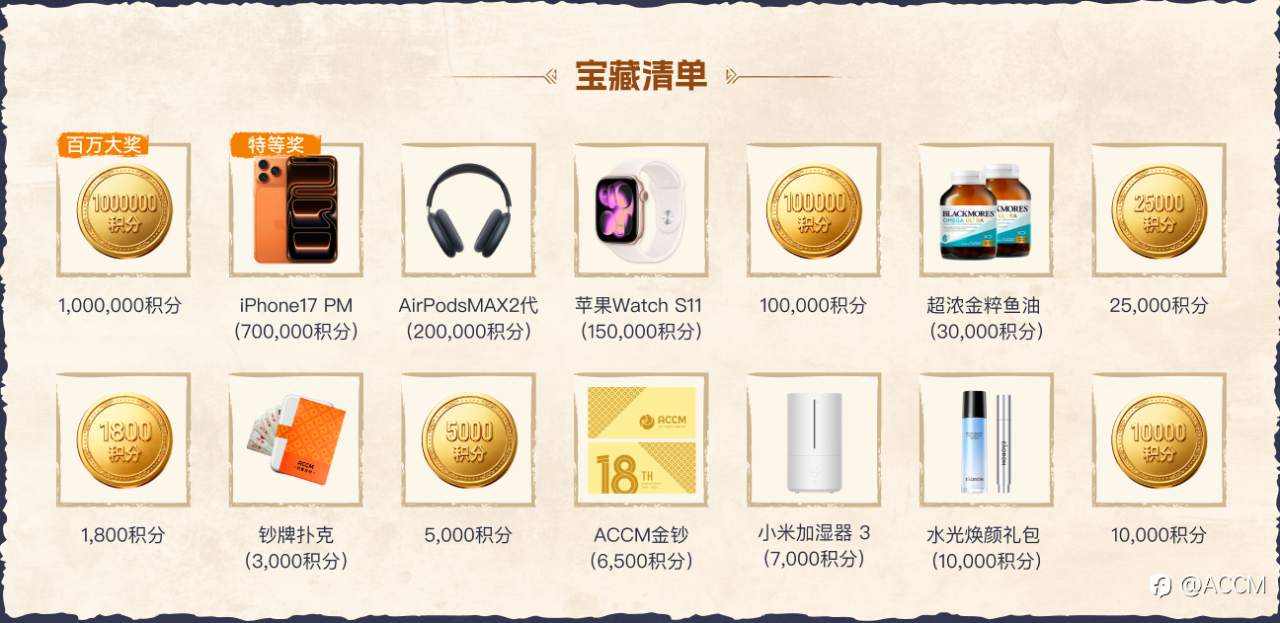 ACCM新春启航，2026“马上有礼”！邀您即刻出发，开启寻宝之旅！