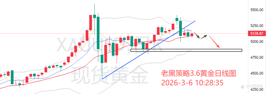 老黑策略:3.6外汇、黄金、原油分析策略