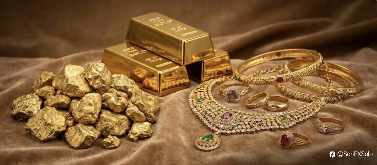 Emas Naik, Tapi Masih Tertahan Sentimen Suku Bunga dan Geopolitik