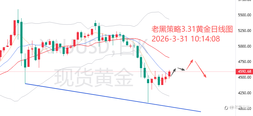 老黑策略:3.31外汇、黄金、原油分析策略