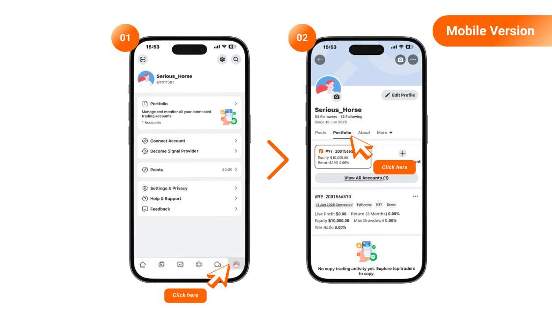 [Followme Guide] Profile: How To Connect Your Trading Account 