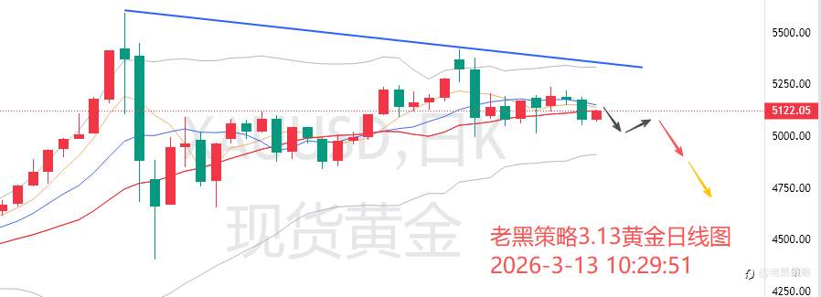 老黑策略：3.13外汇、黄金、原油分析策略
