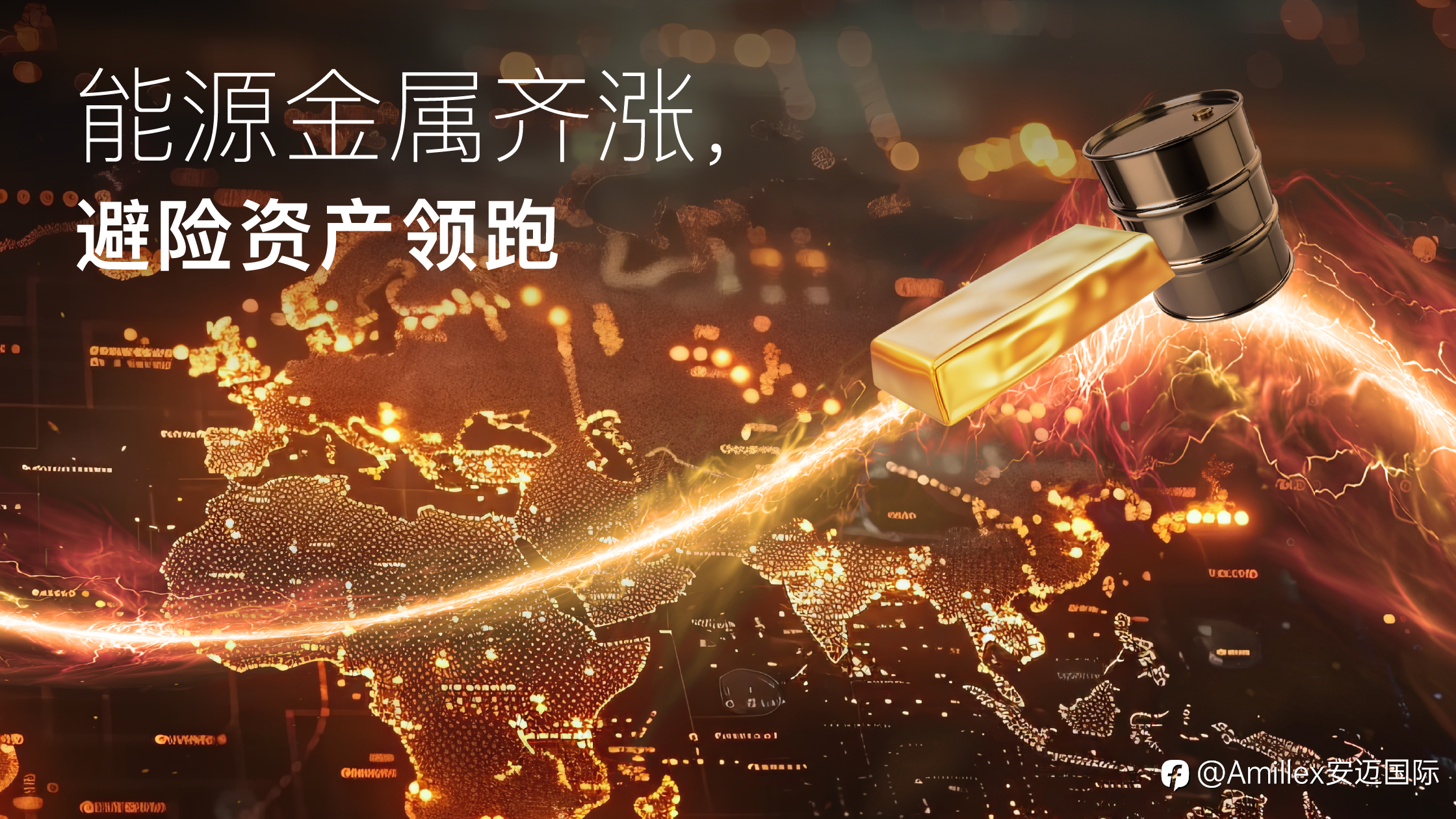 Amillex安迈每日汇评|能源金属齐涨,避险资产领跑