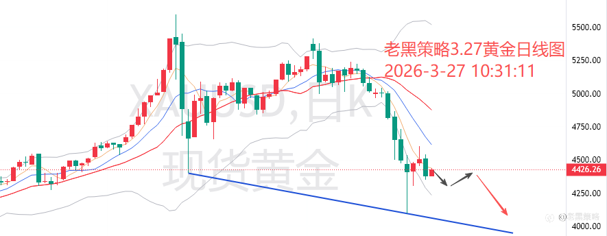 老黑策略:3.27外汇、黄金、原油分析策略