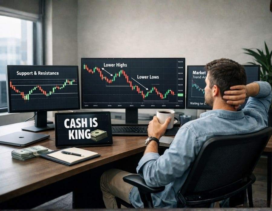 SENI CUAN PAS MARKET BERDARAH: CARA TETEP SANTUY PAS TREN BEARISH LAGI GALAK-GALAKNYA