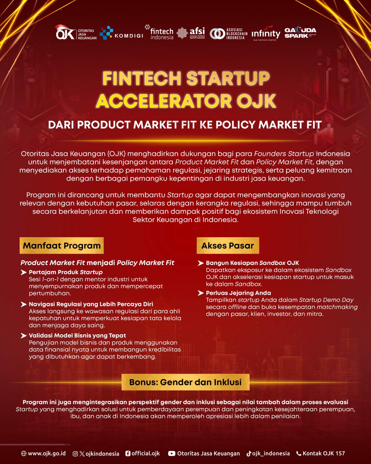 Fintech Startup Accelerator OJK: Dari Product Market Fit ke Policy Market Fit