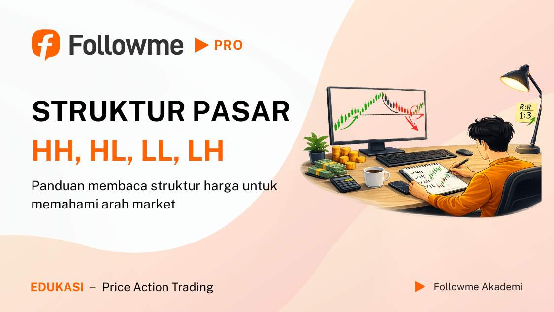 Masih Bingung Market Naik atau Turun? Pahami Struktur Pasar HH, HL, LL, LH Ini!
