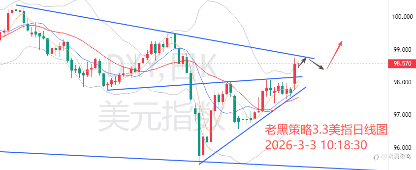 老黑策略:3.3外汇、黄金、原油分析策略