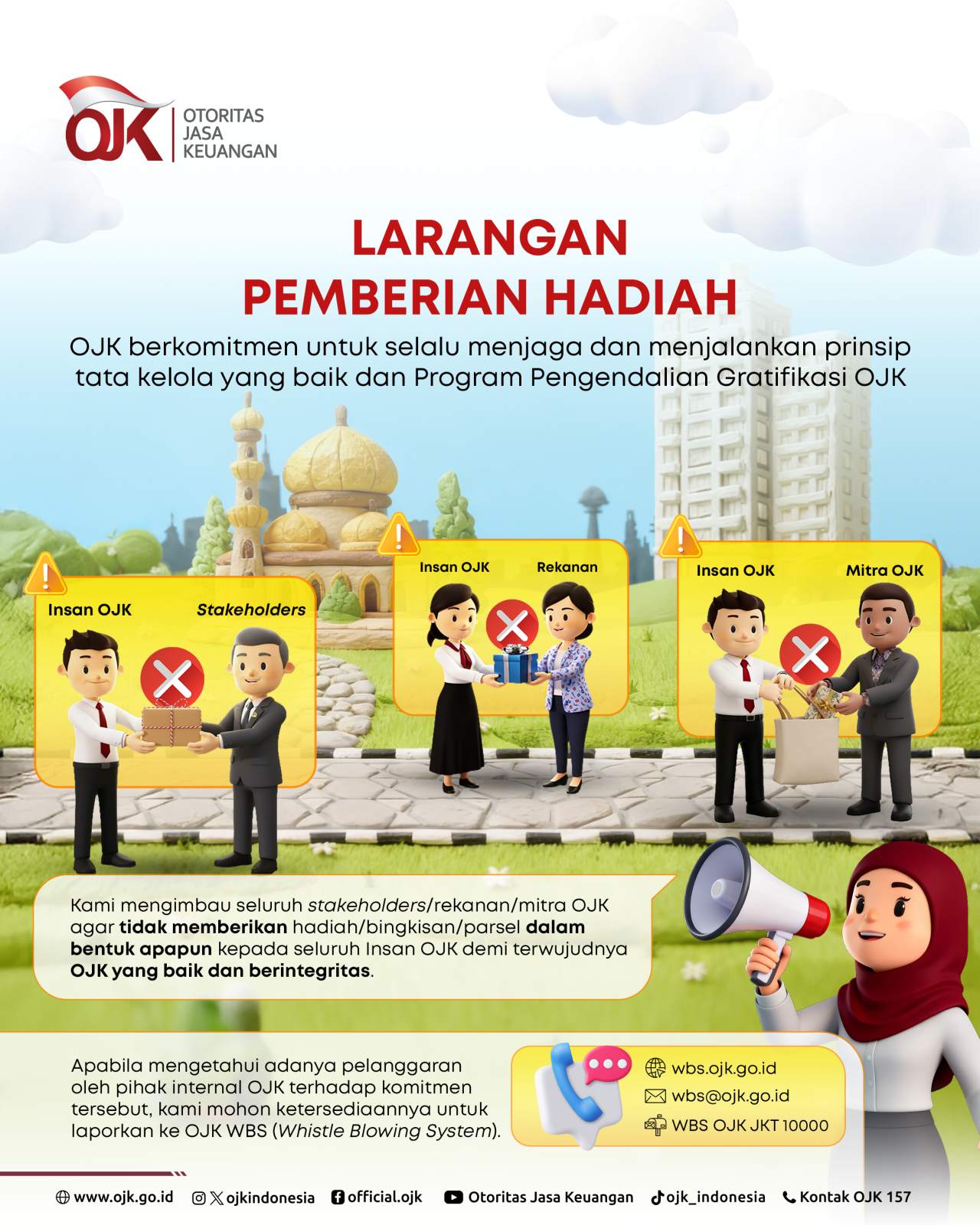 Larangan Pemberian Hadiah kepada Seluruh Jajaran OJK