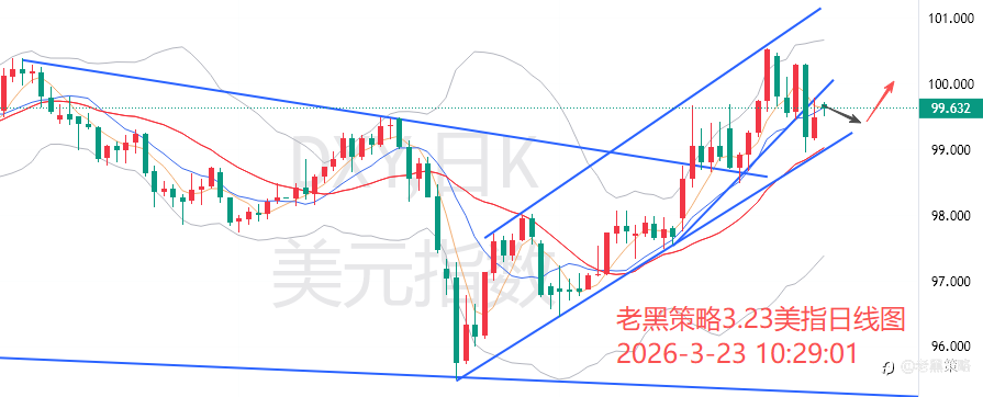老黑策略:3.23外汇、黄金、原油分析策略