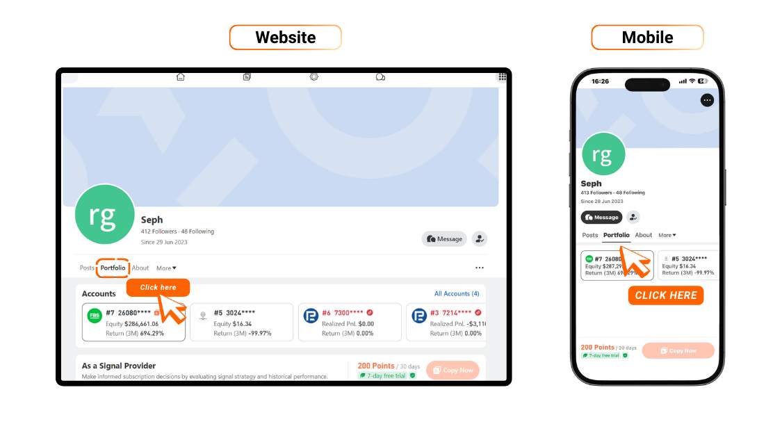 [Followme Guide] Profile Portfolio: How to analyze trading performance with Followme Portfolio